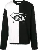 Thumbnail for your product : McQ colour-block logo sweatshirt