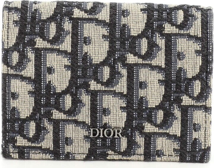 Christian Dior Business Card Case Oblique Canvas - ShopStyle