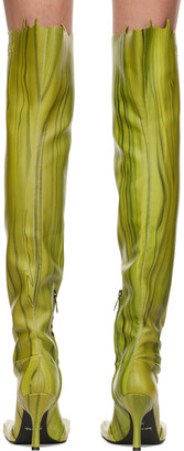 AVAVAV Green Very Slimy Feet Tall Boots