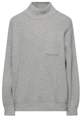 Brunello Cucinelli Gray Women's Turtleneck Sweaters | ShopStyle