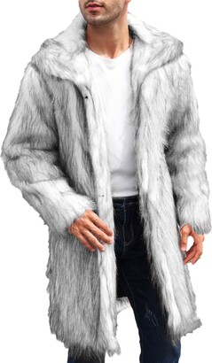 New Winter Imitation Mink Fur Coats Men Jacket Thick Turn Down