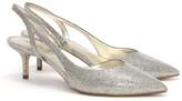 Thumbnail for your product : Michael Kors Eliza Champagne Glitter Sling Back Kitten Heels