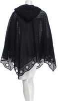 Thumbnail for your product : Chloé Hooded Eyelet Poncho