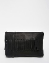 Thumbnail for your product : ASOS Soft Leather Cross Body Bag With Fringing