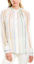Thumbnail for your product : Derek Lam 10 Crosby Gathered Neck Top