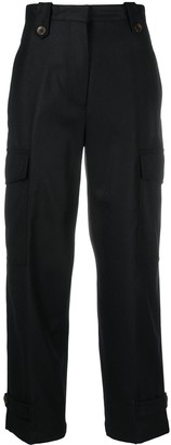 ladies cropped cargo trousers