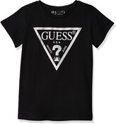 Thumbnail for your product : GUESS Girls' Short Sleeve Sugar Glitter Classic Triangle Logo T-Shirt