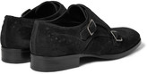 Thumbnail for your product : Alexander McQueen Studded Suede Monk-Strap Shoes