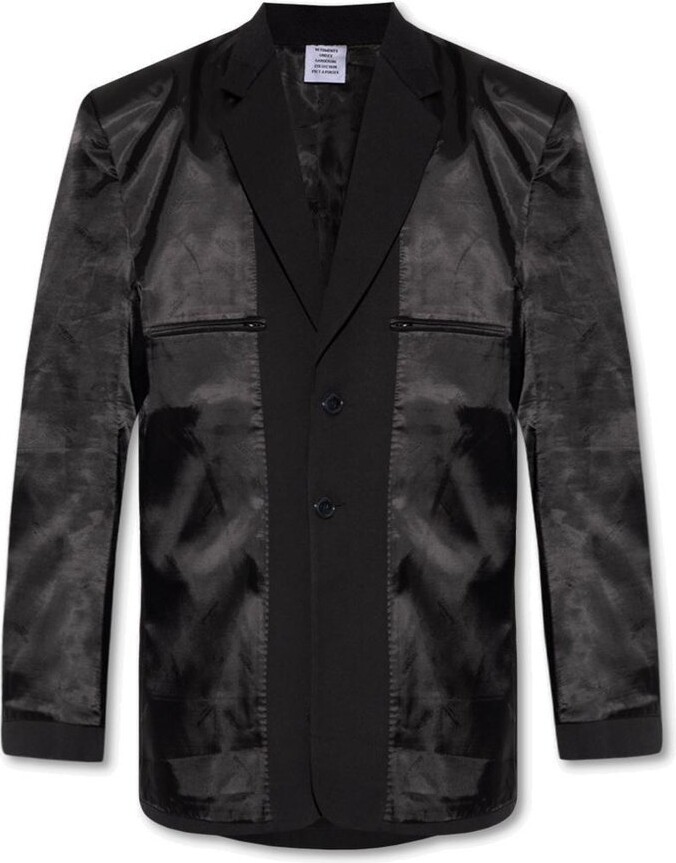 Vetements Inside-Out Effect Loose Fitting Blazer - ShopStyle