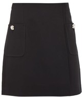 Thumbnail for your product : No.21 Crystal-button Crepe Mini Skirt - Black