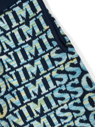 Missoni Kids Intarsia-Knit Logo Shorts
