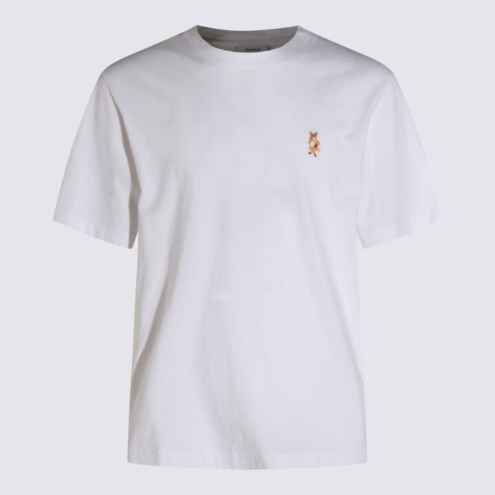 Maison Kitsun White Cotton T-shirt