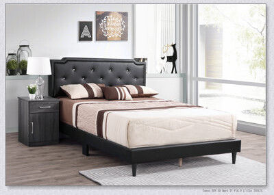 House of HamptonÂ® Upholstered Bed Frame With Button Tufted Headboard