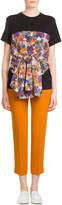 Thumbnail for your product : Emilio Pucci Cotton T-Shirt with Printed and Draped Detail