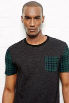 Thumbnail for your product : Next Black And Green Check T-shirt
