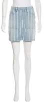 Thumbnail for your product : Frame Denim Striped Denim Skirt