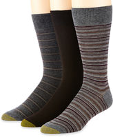 Thumbnail for your product : Gold Toe 3-pk. Dress Stripe Crew Socks
