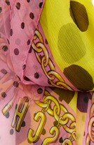 Thumbnail for your product : Moschino Dot Logo Silk Scarf