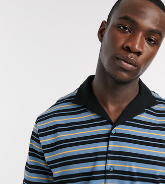 button through polo shirt