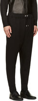 Thumbnail for your product : Balmain Black Cropped Harem Sweatpants