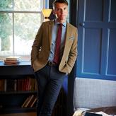 Thumbnail for your product : Charles Tyrwhitt Camel moleskin unstructured slim fit jacket