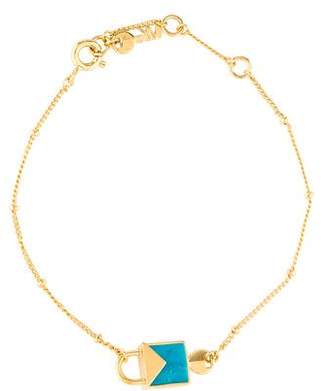 Michael Kors Turquoise Key & Lock Charm Bracelet