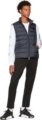 Moncler Navy Quilted Down Vest