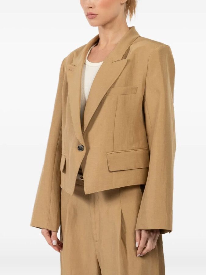 Smythe Cropped Single-Button Blazer