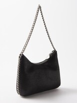 Thumbnail for your product : Stella McCartney Falabella Mini Faux Leather Shoulder Bag - Black