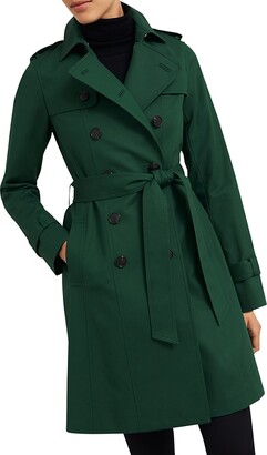 hobbs green trench coat
