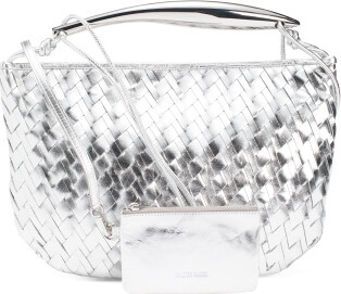 Leather Hand Woven Hobo With Shoulder Strap for Women | Leather/Metal