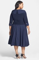 Thumbnail for your product : Jessica Howard Cuff Shawl Collar Cocktail Dress (Plus Size)