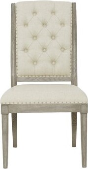 Bernhardt Marquesa Tufted Upholstered Side Chair in Ivory