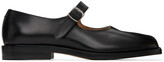 Thumbnail for your product : Maison Margiela Black Leather Tabi Mary Jane Loafers