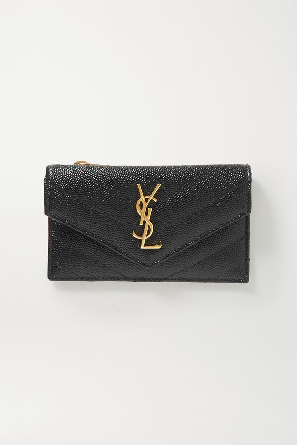 Saint Laurent Monogram Quilted Leather Wallet 2025