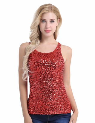 red sparkle shirt