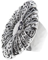 Thumbnail for your product : Lois Hill Sterling Silver Hand Woven Flat Wire Buckle Band Ring - Size 8