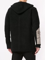 Thumbnail for your product : Rick Owens Hooded Patchwork Sweatshirt