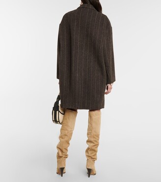 Marant Etoile Striped wool coat
