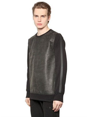 Giorgio Brato Tech Fabric & Cotton Blend Sweatshirt
