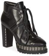 Thumbnail for your product : Alaia Studded Leather Platform Ankle Boots