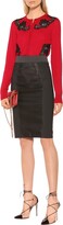 Thumbnail for your product : Dolce & Gabbana Satin and lace pencil skirt