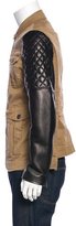 Thumbnail for your product : DSQUARED2 Leather-Trimmed Chore Jacket