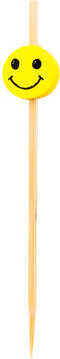 Restaurantware Smiley Face Bamboo Disposable Skewer