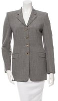 Thumbnail for your product : Piazza Sempione Wool Notch Lapel Blazer