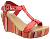 Thumbnail for your product : Pierre Dumas Crystal Wedge Sandal