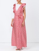 Thumbnail for your product : La DoubleJ Wedding Guest Domino-print Cotton Dress Red