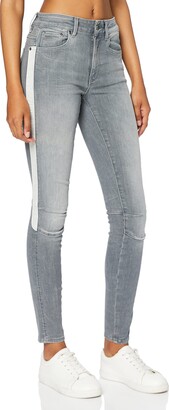 G Star Women's Biwes Stripe High Waist Skinny Jeans