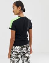 Thumbnail for your product : Puma Classics Tight Black And Neon Green T-Shirt
