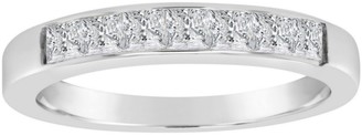 Affinity Diamond Jewelry Affinity 2/3 cttw Princess-Cut Diamond Band Ring, 14K
